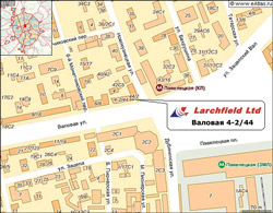 Larchfield location map